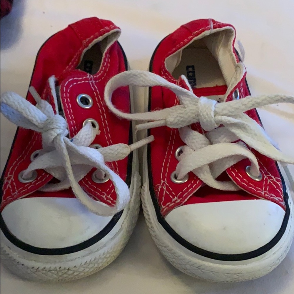 Baby size 4 converse shoes
